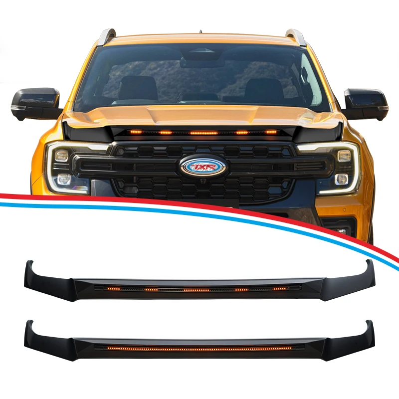 bug shield hood protector bonnet guard light for ford ranger t9 bonnet guard 2022 2023