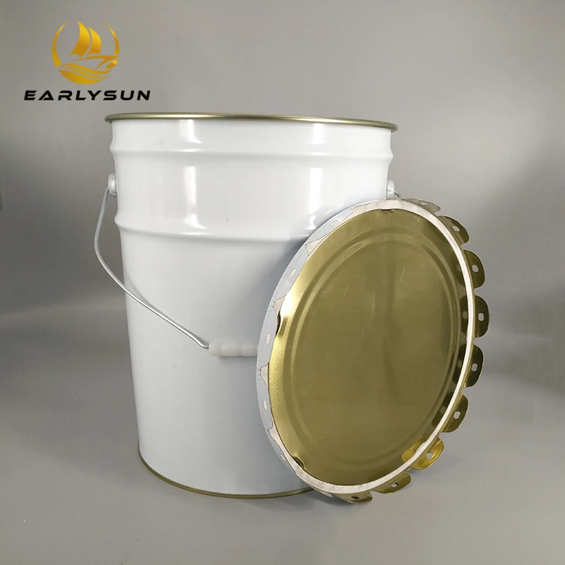 High Quality 16 Liters Tinplate Can Pail Drum Open Head For Paint Chemical Ink Packaging
