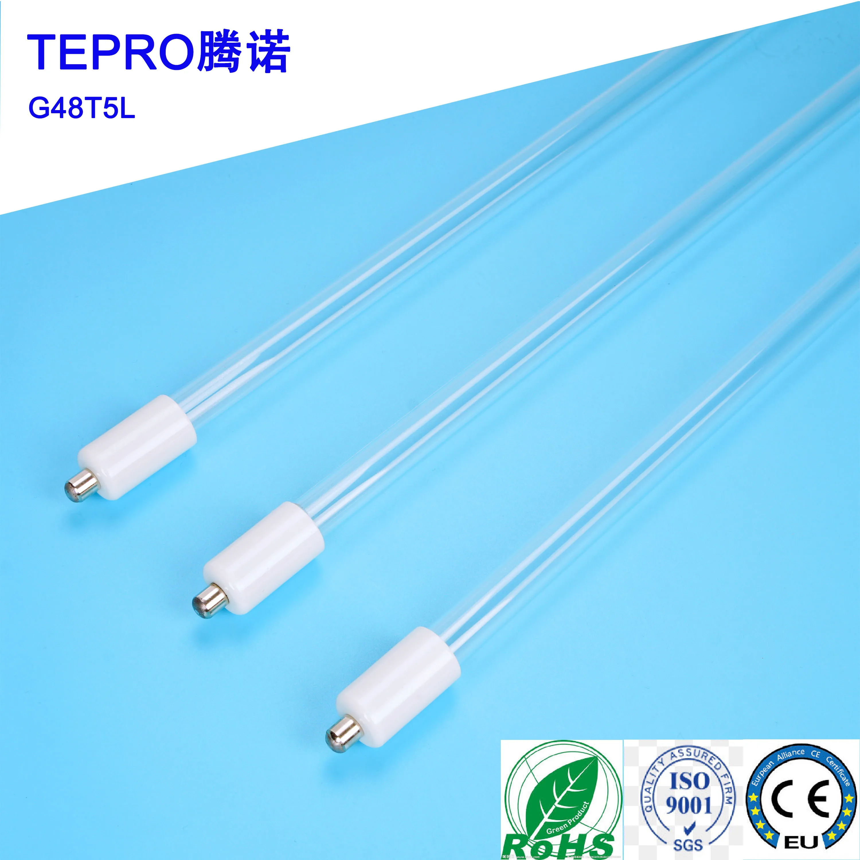 G48T5L Single Pin Uvc 254 Disinfection Uvc Tube Lamps Germicid Killing Light Uv Bactericidal Lamps For Water Treatment