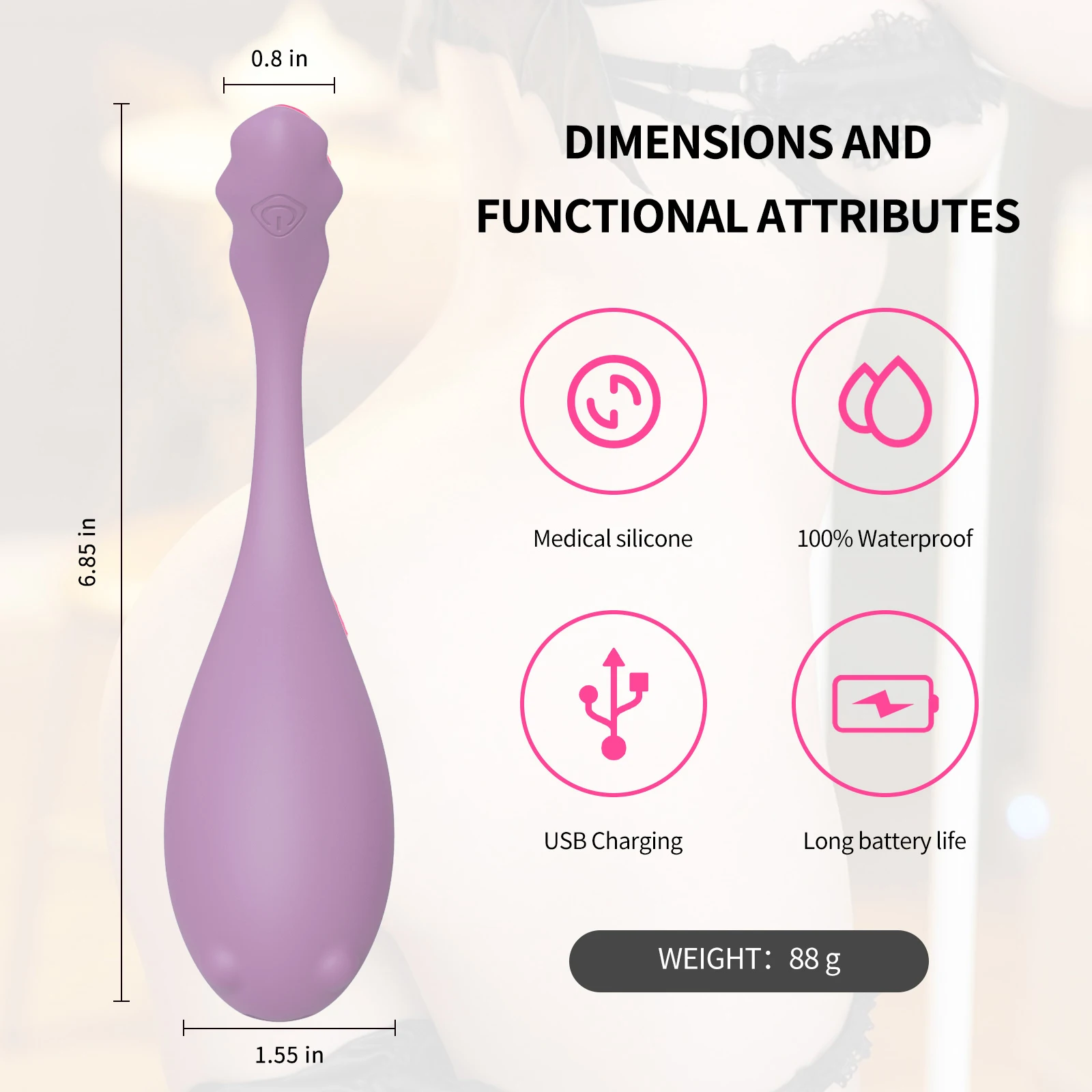 SEXBAY 2024 new design liquid silicone USB charging app remote control 10 frequency vibrating egg skip female vibrator