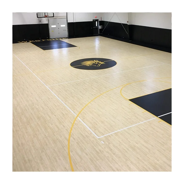 Easy To Install Portable System Basketball Court Maple Sports Flooring