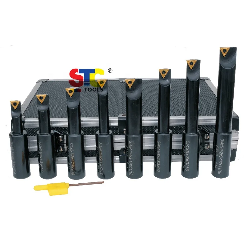 carbide Insert TCMT internal Turning Tool Holder Barra Perforadora de Torno round shank Indexable Boring Bar set