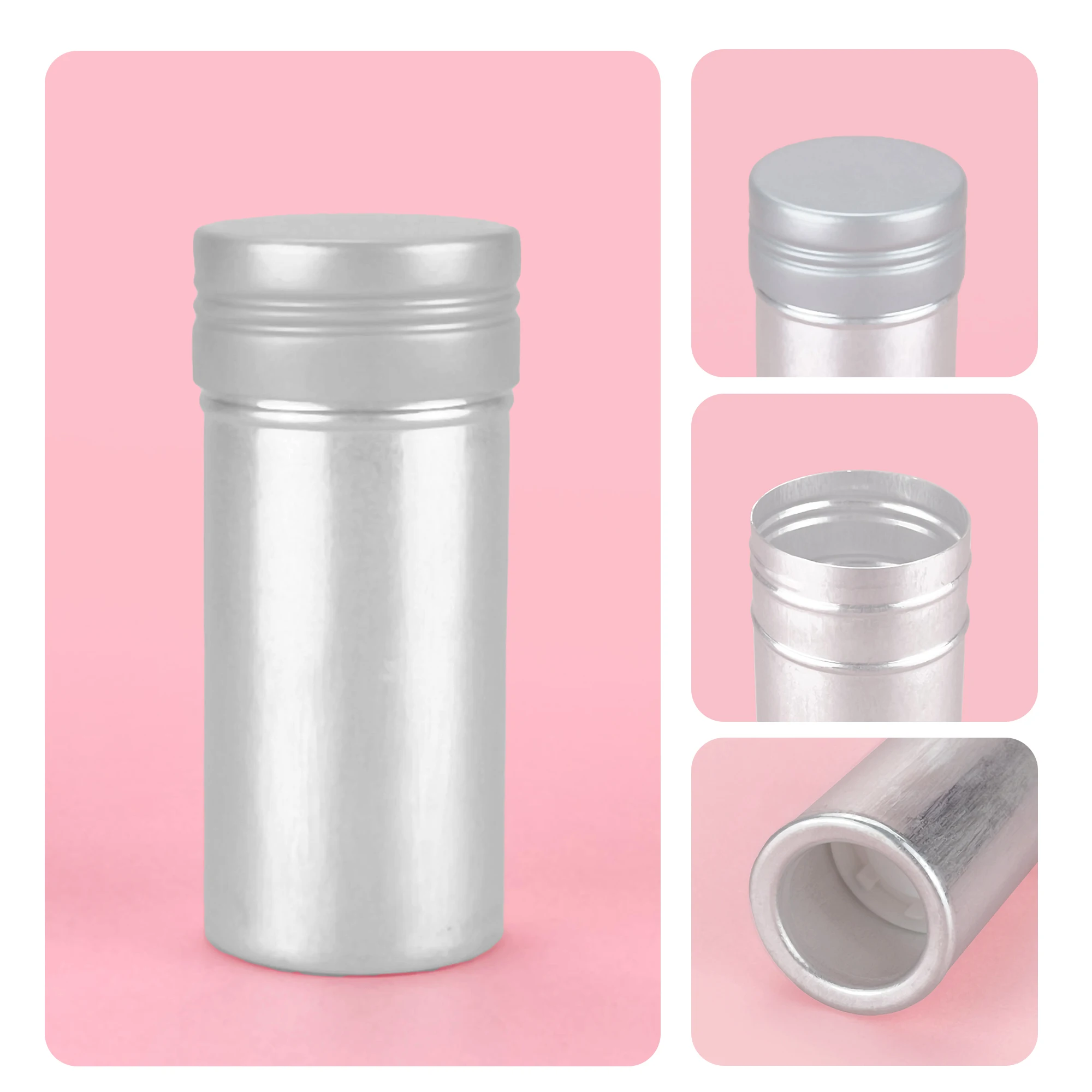 3oz Empty Gel Round tin Refillable Deodorant Stick Container 75g Twist Tube Packaging Mono-pcr aluminium Deodorant Stick
