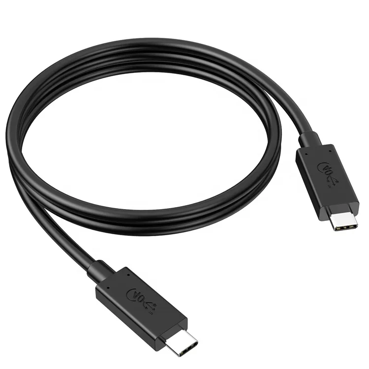 Оптовая продажа 40 Гбит/с 100 Вт быстрой зарядки Thunderbolt 3 Usb C кабель для мобильных телефонов и планшетов для ноутбука