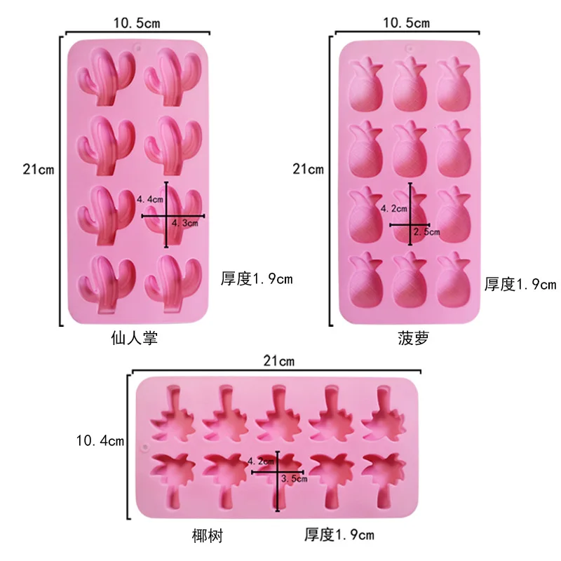 12 Cavity Fruit Soap Mold Ice Cube Tray Chocolate Silicone Cake Mold DIY Handmade Soap Mold