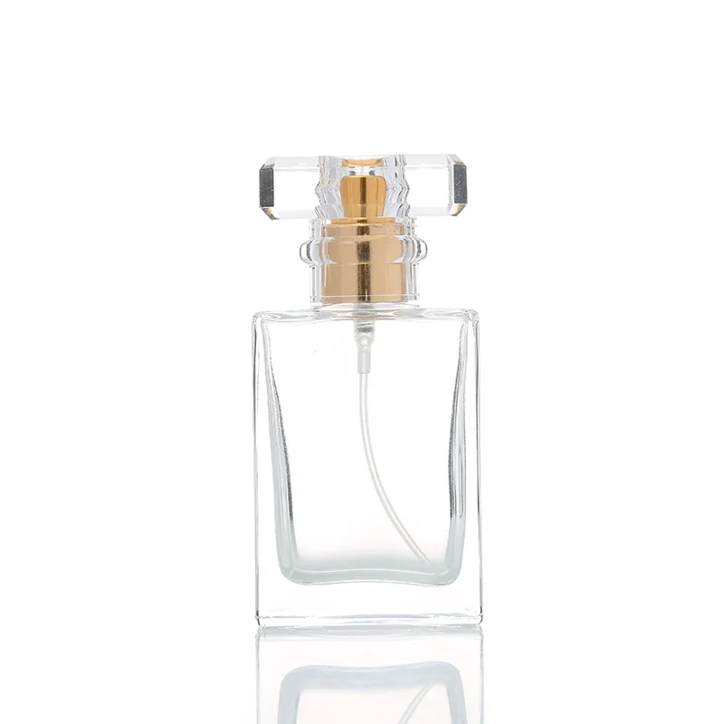 MUB hot selling Factory Price 30ml screw type transparent empty glass perfume bottle with fine mist T cap