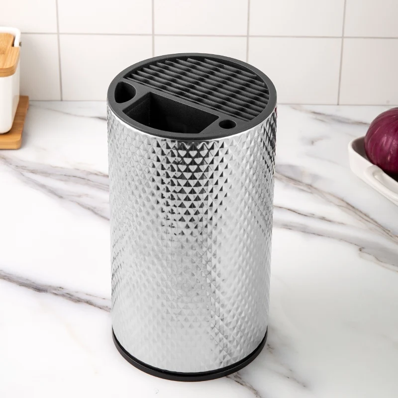 Универсальный держатель для ножей из нержавеющей стали 2021, лазер, белый, OEM, индивидуальный держатель для ножей с отверстиями для ножниц