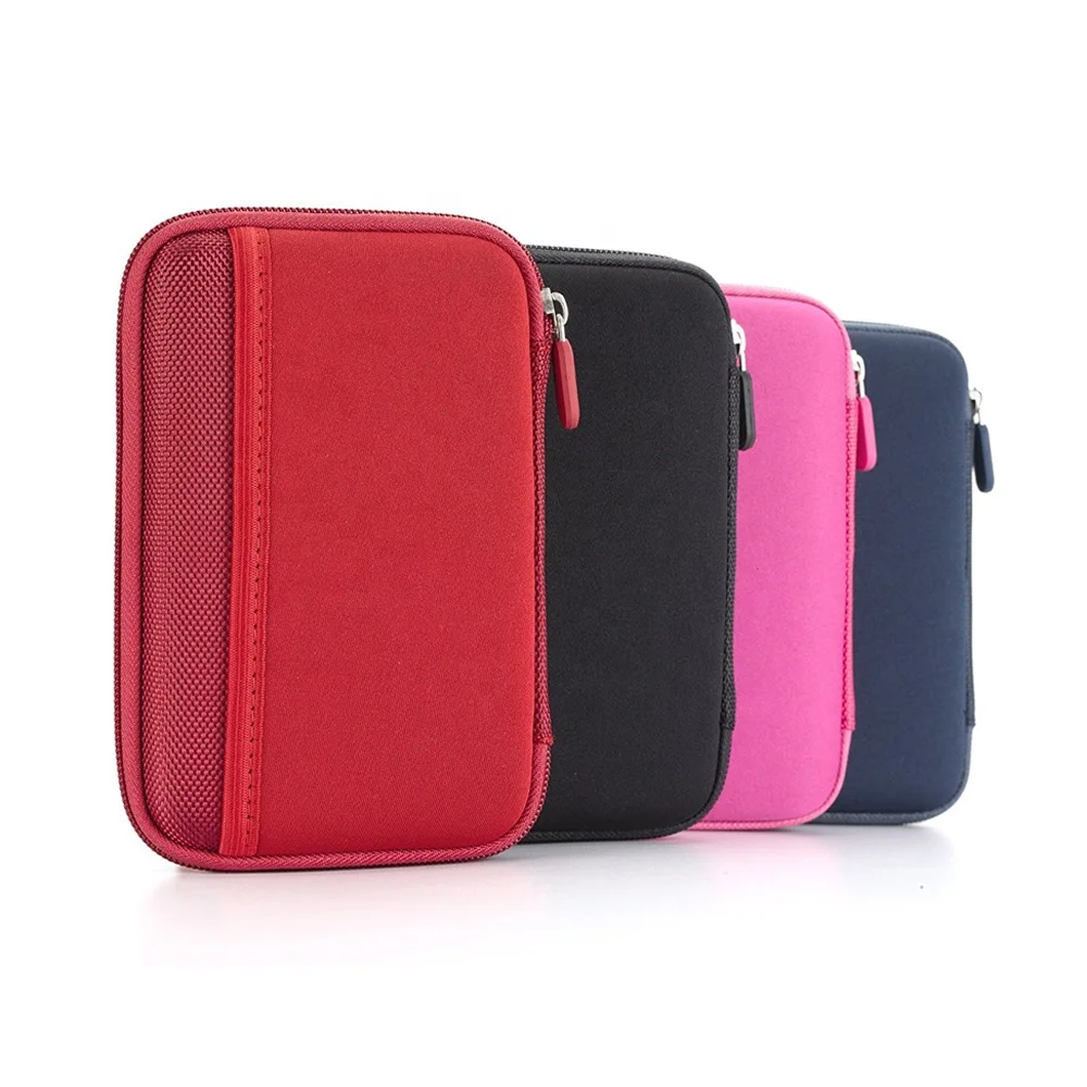 Hot sale portable carrying storage cable EVA HDD hard disk case with elastic