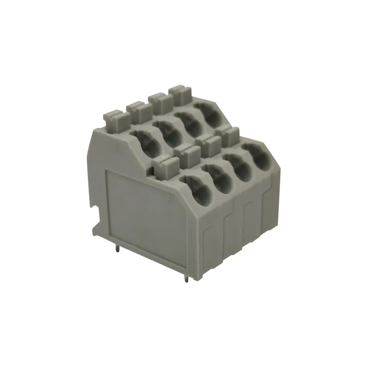 5.0 mm 250T Double Rows Hole Screwless PCB terminal block