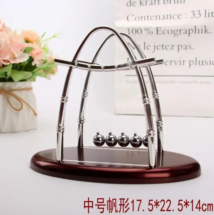 High Quality Physics Science Pendulum Toy Newton Cradle Balance Steel Balls