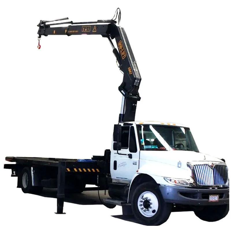 Bob-Lift Cargo Flatbed Truck Mounted Crane Hydraulic 8 Ton 10 Ton Knuckle Boom Crane With Remote Control