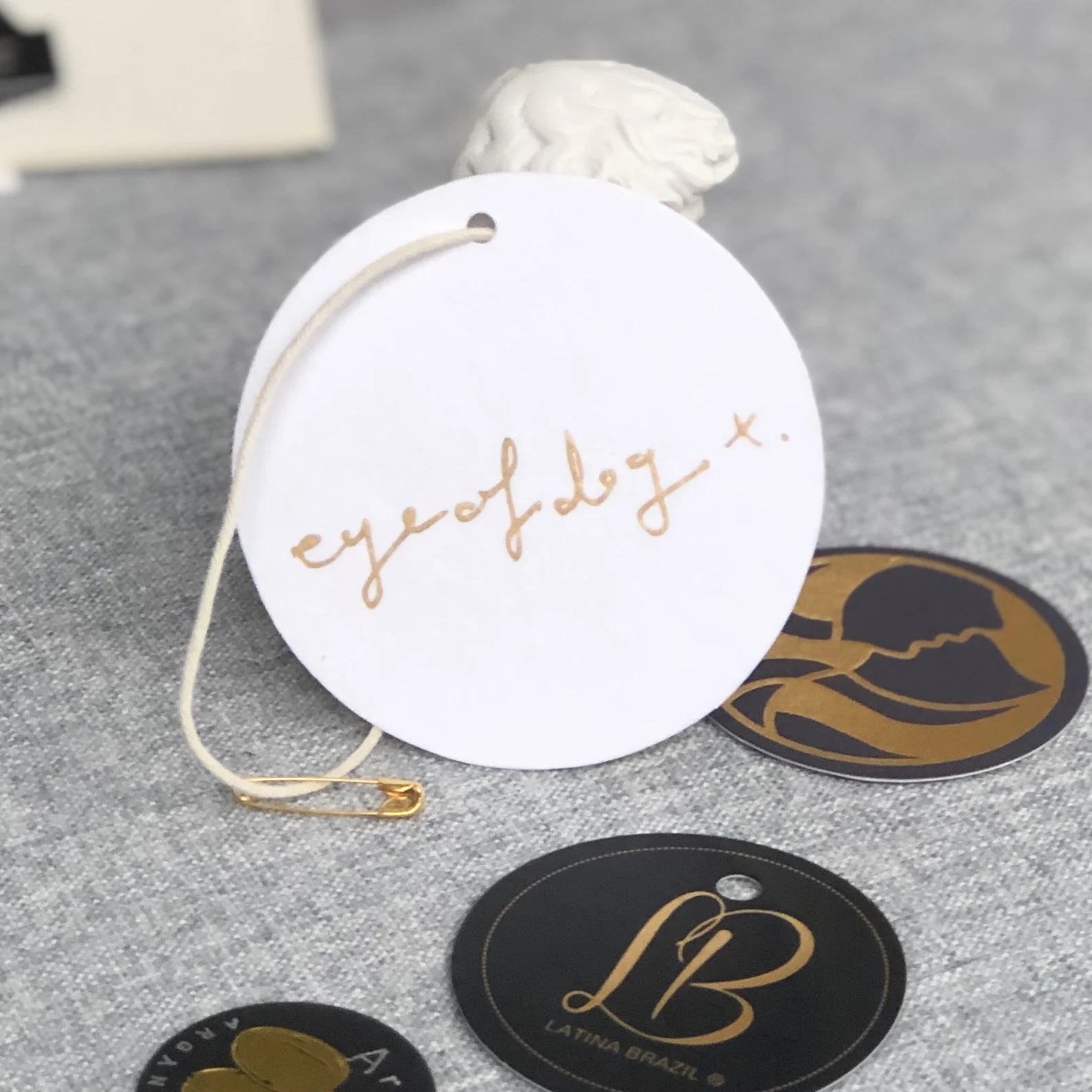 Luxury gold filled engraved jewelry tags custom rfid jewelry price tag stainless steel jewelry necklace tag