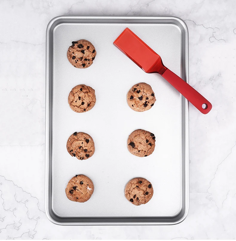 
Amazon 0.8mm Thickness 15 inch Natural Aluminum Commercial Half Sheet plate Cake Pan Cookie Sheet Flat Baking Tray Rectangle 