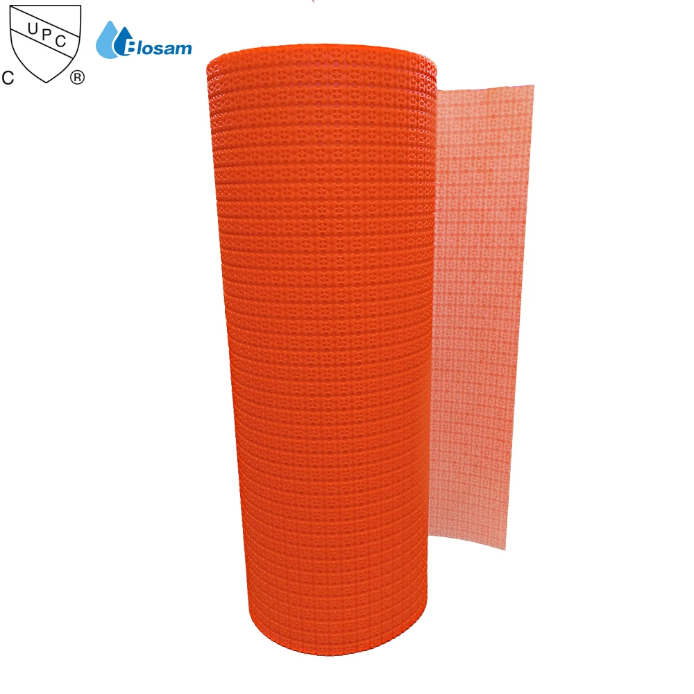 Crack Resistant Diitra Like Decoupling Mat North America cUPC ANSI A118 10 Anti-Crack Tile Floor Waterproof Mat Anti Mold