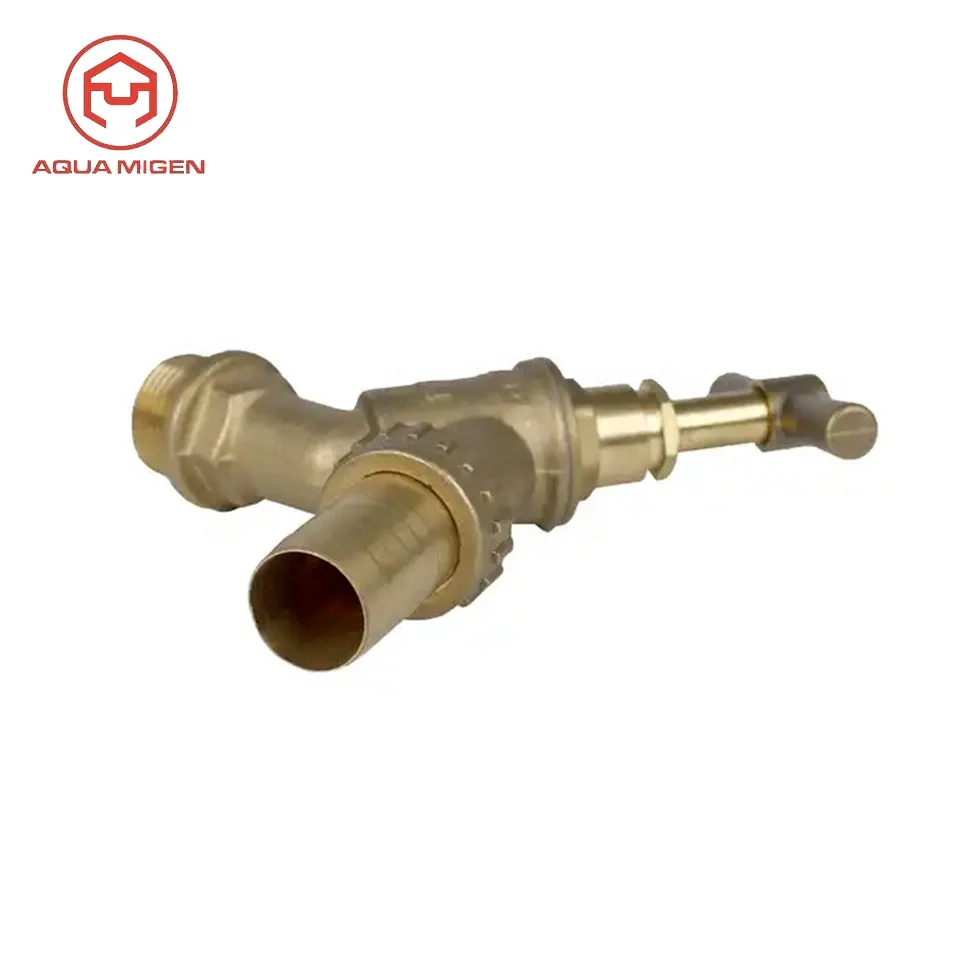 Anti-Corrosion External Thread Hose Tap Brass Safety Water Stop Valves