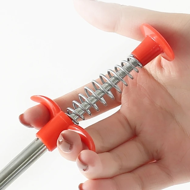 Sewer Pipe Dredging Four-claw Extractor Drain Hair Grab Hook Kitchen Foreign Object Gripper