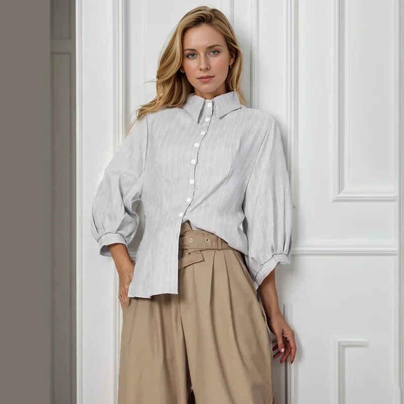 Высококачественная женская блузка в стиле пэчворк с бантом на одной пуговице для офисных дам