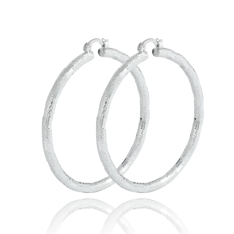 
New arrival earrings silver plated hoops earring From Guangzhou China powerful jewelry supplier 