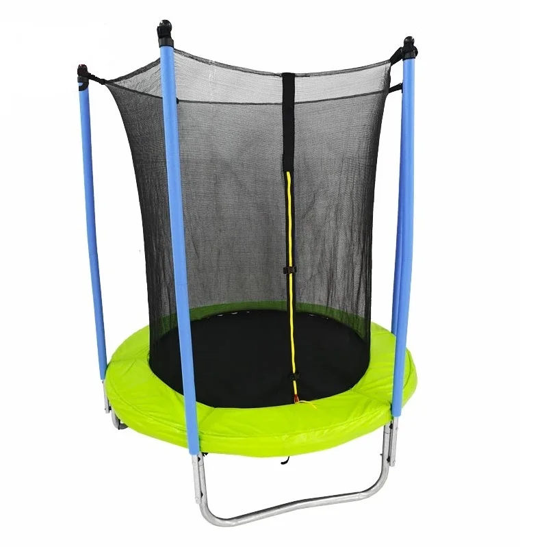 
Mini Round Outdoor Park Playground Exercise Jumping Children Spring Trampoline With Protective Mesh For Kids 