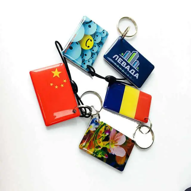2023 New design Epoxy Keyfob RFID Tag Key Fob Token Ring NFC Smart Proximity Chip Card
