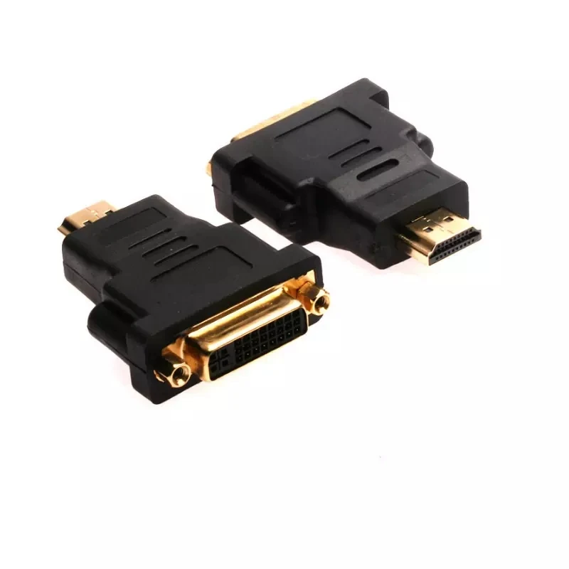  Позолоченный преобразователь hd mi на dvi адаптер HD MI штекер DVI 24 + 1 5pin