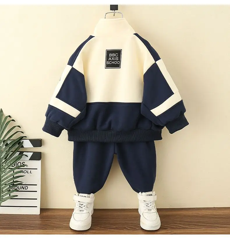 Cool high quality 2 pieces kids boys clothes set fall 3 to 5 years