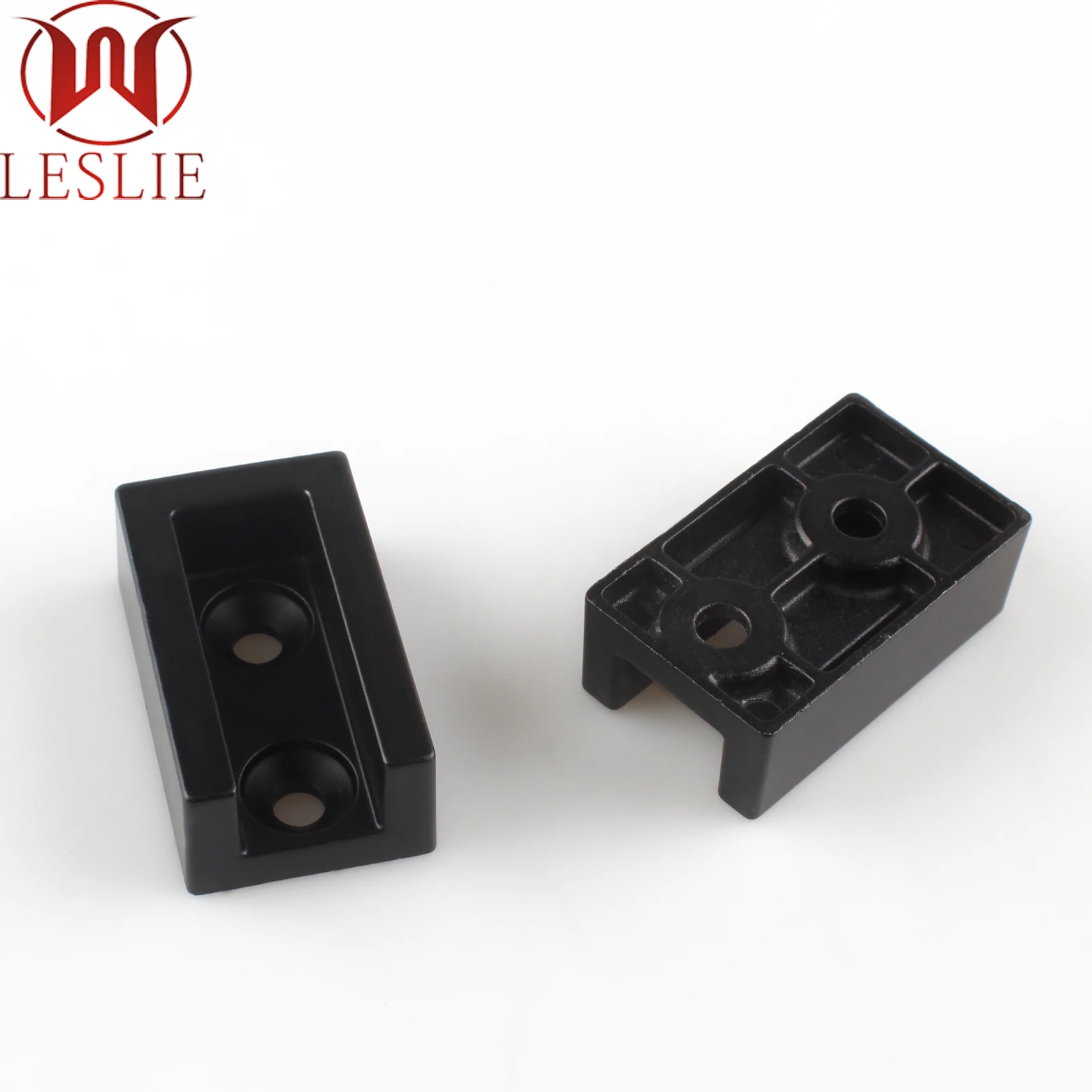 Furniture Hardware aluminium alloy square Wardrobe closet tube holder Tube Support