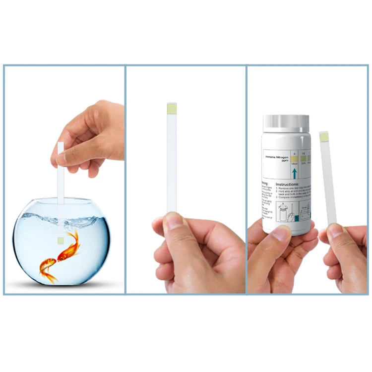 Ammonia test strips fish tank aquarium test kit