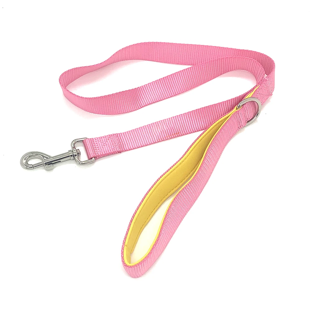 Hanyang OEM Wholesale Low Price Custom Wholesale Strong Nylon Webbing  Safety Padding Handle dog leash