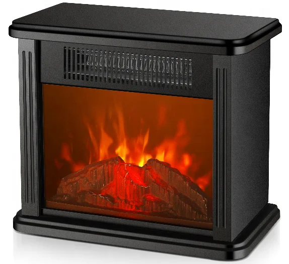 700W 15' Tabletop samll size heating wire Mini Electric Fireplace Heater