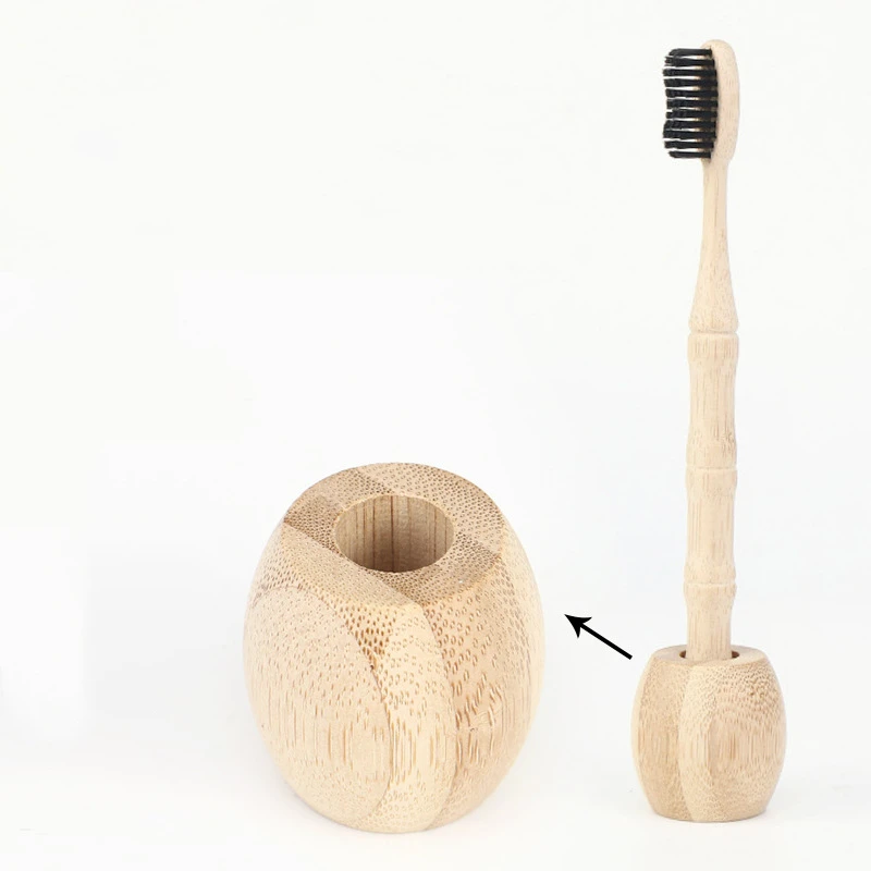 Biodegradable Natural Bamboo Charcoal Toothbrushes Eco Friendly Color Bristle Wood Tooth Brushes Soft Bristles Bamboo Toothbrush