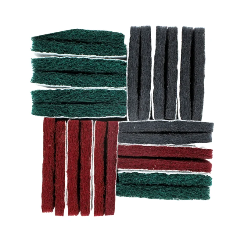 Durable 75*100mm Automotive Polishing Square Self Adhesive Non-woven Nylon Industrial Scouring Pad