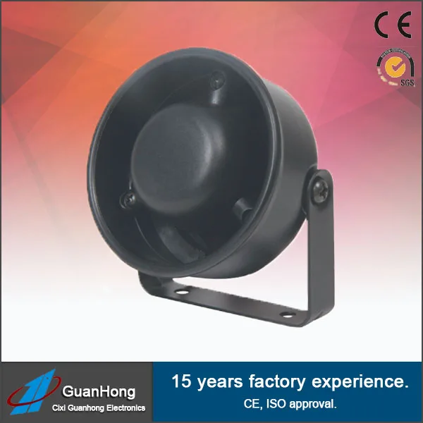 DC 6-15V/24V Piezo siren car alarm 105dB 6tone