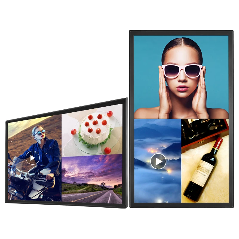 55inch advertising digital signage wall mount touch screen