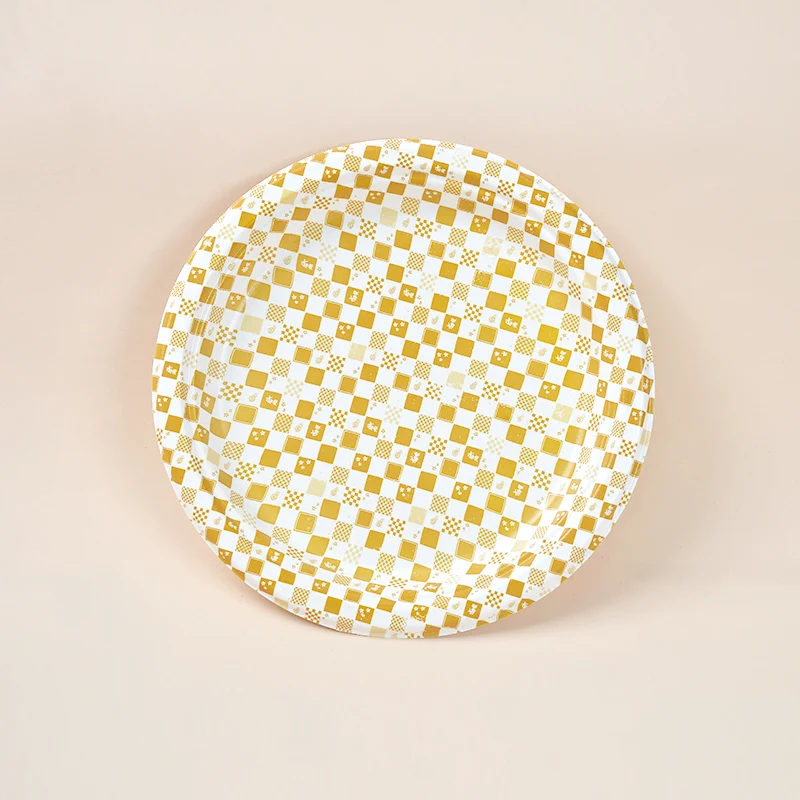 CPET/PLA Laminated 10 inch Disposable Compostable Biodegradable Sugarcane Bagasse Pulp Plates For Party