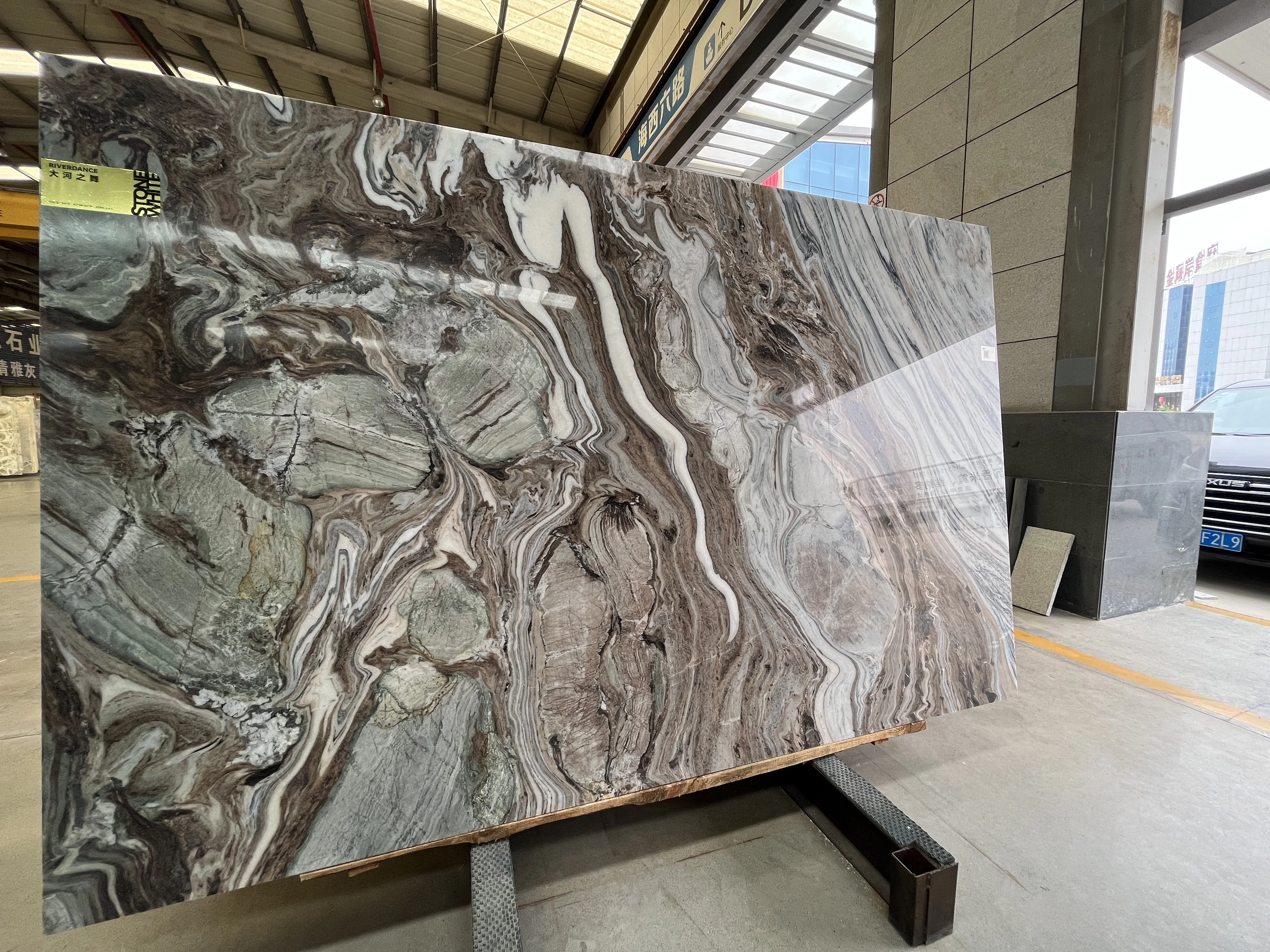 Natural Brown Marble Tile Polished Marble Slab Background Wall Decoration Marble Wall Panel
