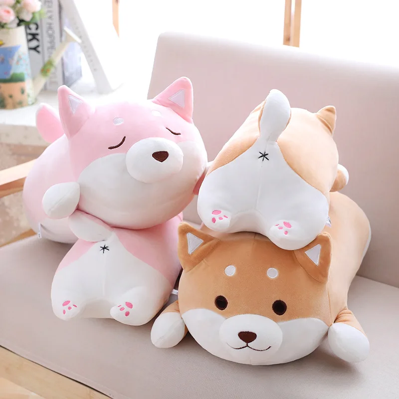 
40cm Cute Fat Shiba Inu Dog Plush Toy Stuffed Soft Kawaii Animal 