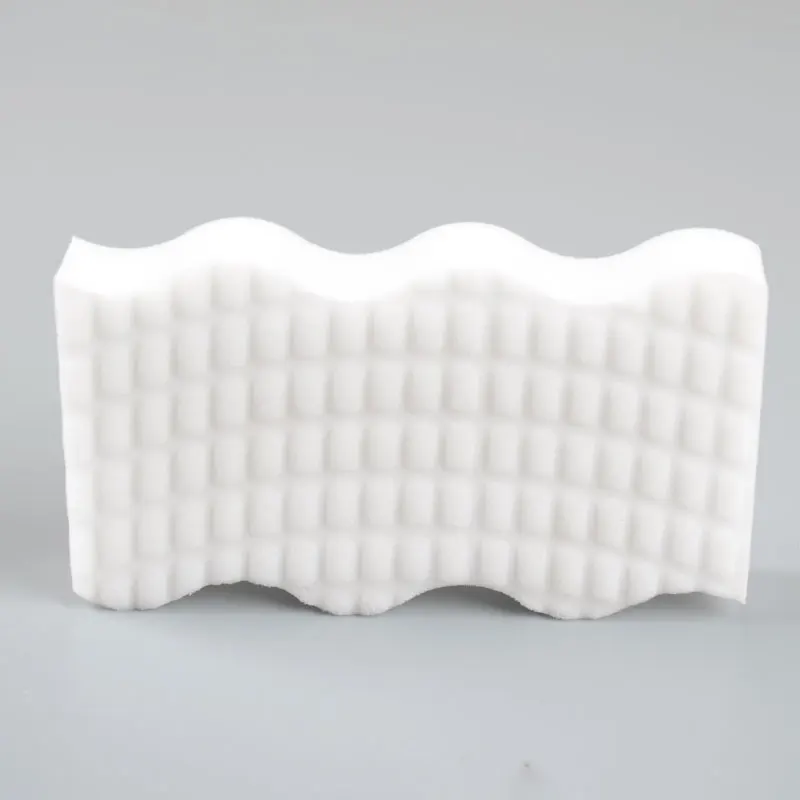Household cleaning magic sponge just use water remove stains wave-shape customized support size color and density