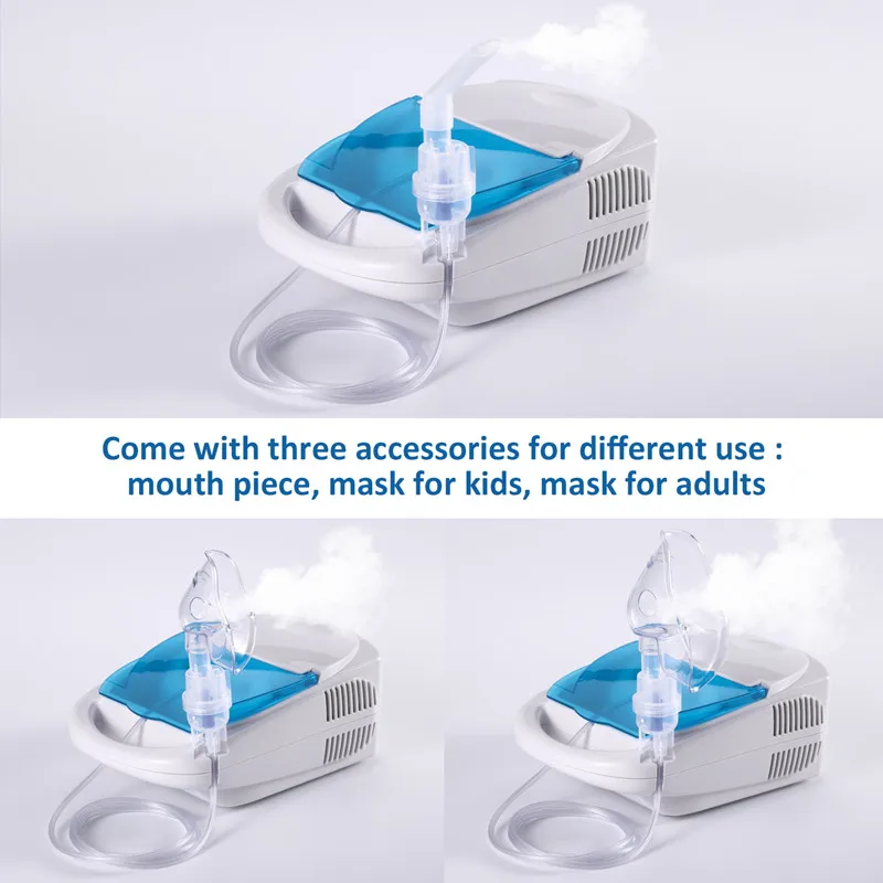 CE ISO Atomizer Portable Nebulizer Machine Mesh Compressor Nebulizer Medical Disposable Nebulizer With a total set accessories