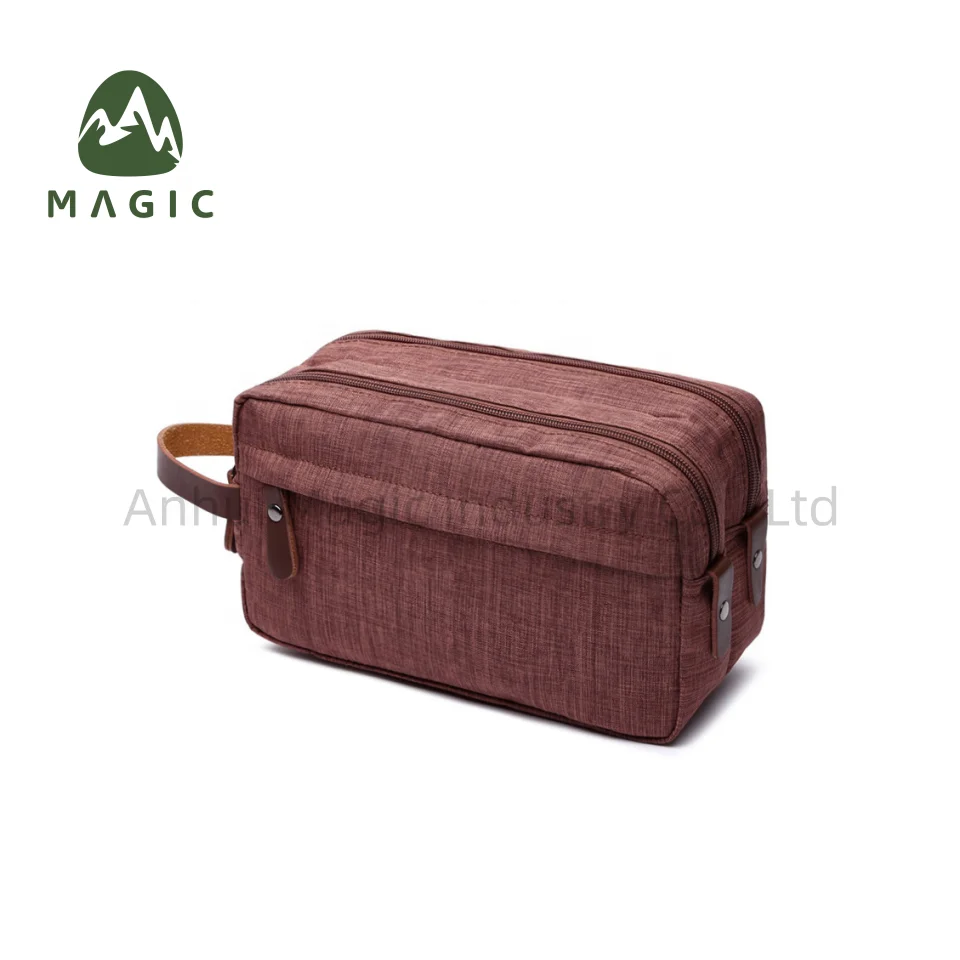 Cheap Price Big Capacity Travel Toiletry Bag Custom Logo Print Cosmetic Waterproof Polyester Makeup Bags