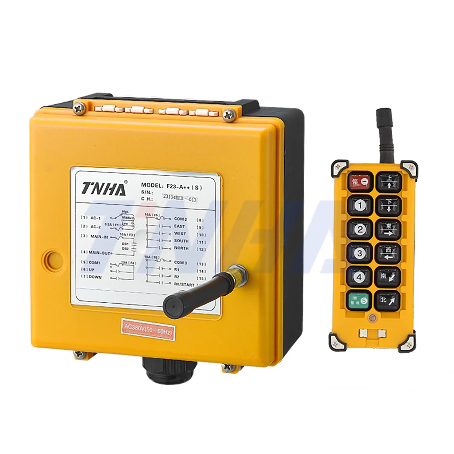 TNHA1-F23-A industrial Universal crane Wireless Radio Remote Control System for bridge lifting Hoist with Emergency stop