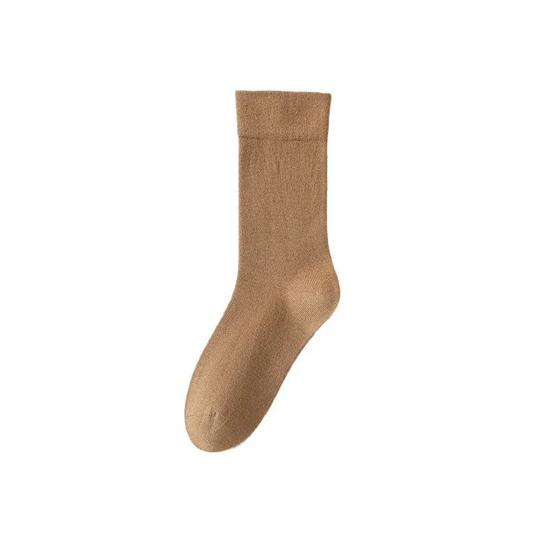 HIGH Quality Ladies winter warm pile socks and pure color Casual stocking cotton boneless sleeping socks