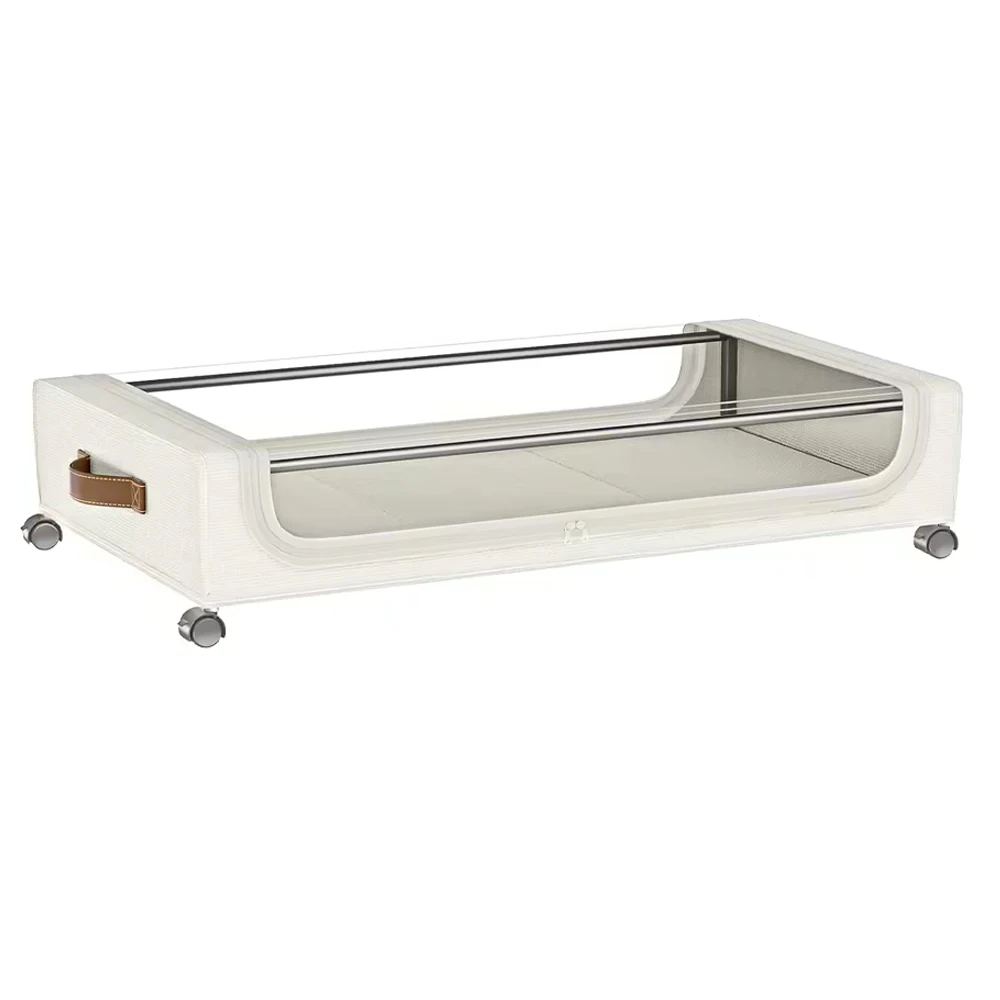 Clothes Shoes Storage Box Large Capacity Organizer Under Bed Storage Box with Wheels