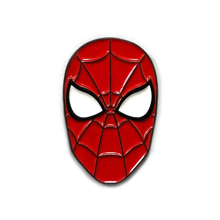 Westar Hot Sale Fashion Cool Spider Man Inuyasha Red Anime Character Soft Enamel Custom Metal Badge Amazing Lapel Pin