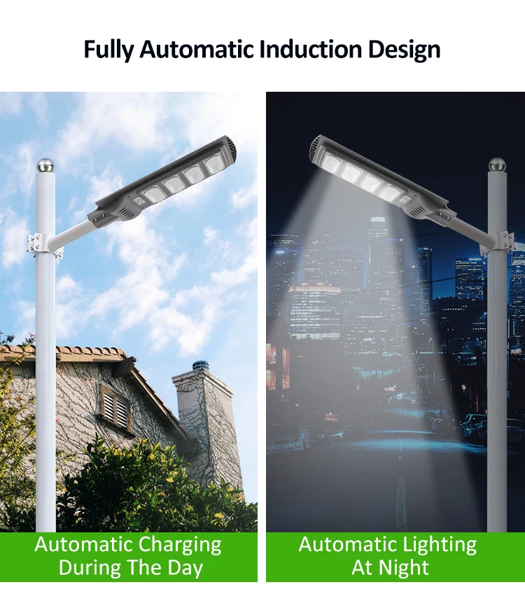 50 100 Watts 150 200 250 300 W All in One Outdoor Garden Lights IP65 Motion Lamp Panels System Panel Solar Sensor