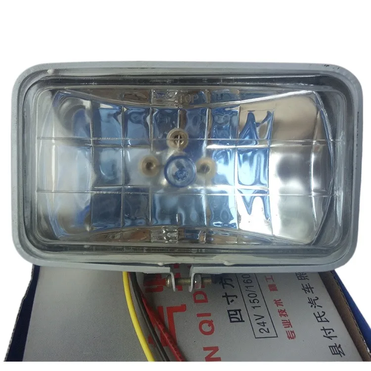 Супер яркий 12v24v автомобильный фургон прицеп вакуумная ксеноновая лампа 4-дюймовый квадратный прожектор фара перед