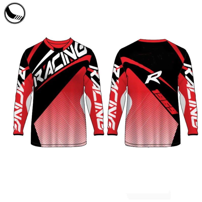 custom design sublimation racing bmx jersey