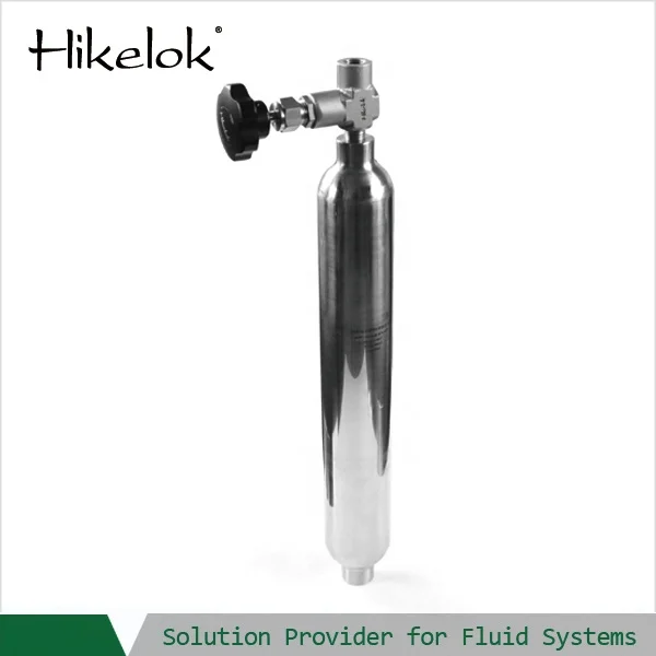 Swagelok Type 5000 psi Pneumatic Hydraulic Double Ended Gas Sample Cylinder