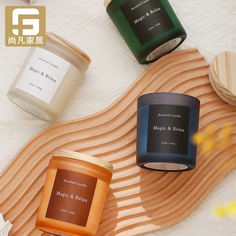 Private Label Luxury  Wax Diy Aromatherapy Scent Soy Candle Tins With Lid