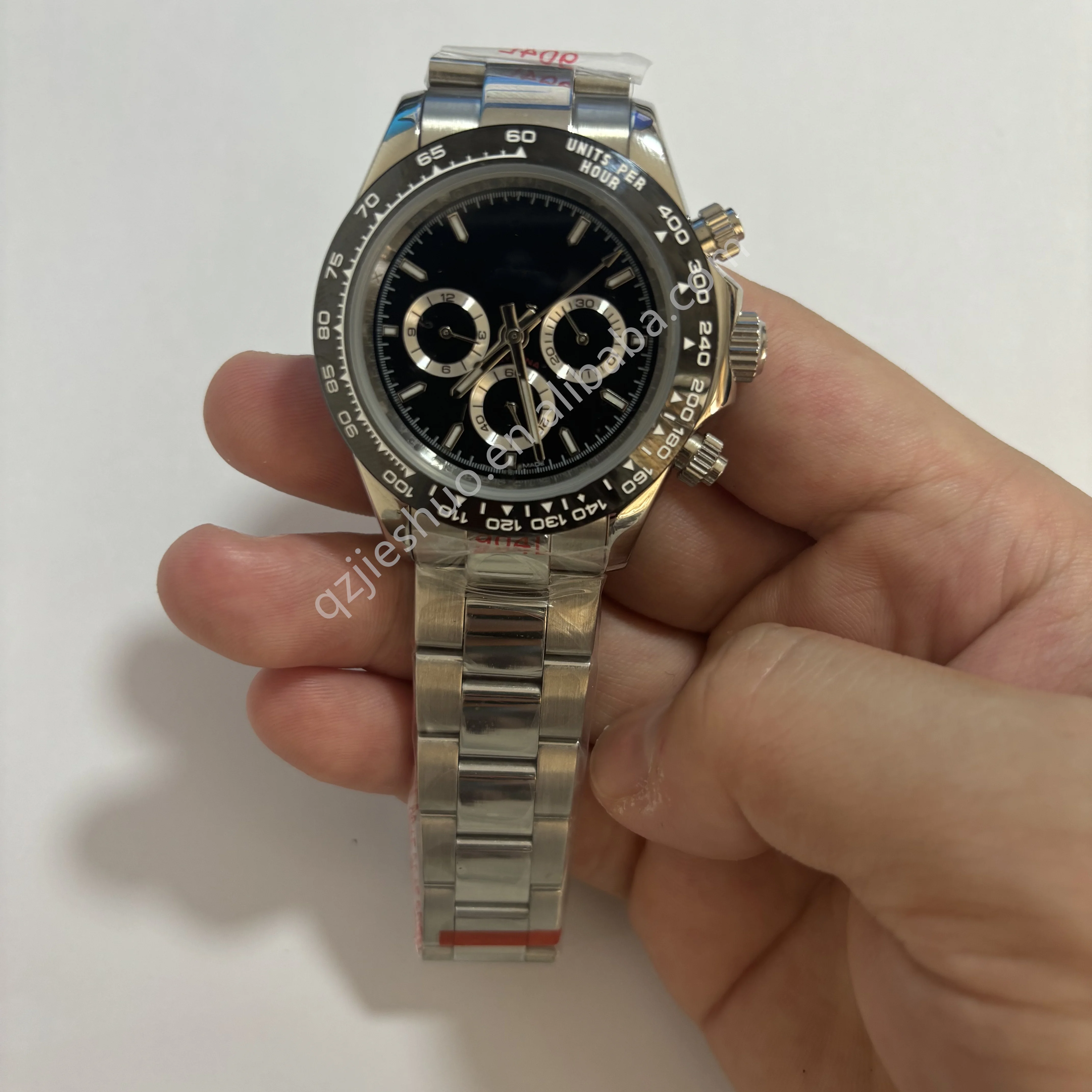 Mens Watch Master Stainless Steel Ceramic Bezel Automatic Mechanical Movement Coffee Dial Folding Clasp Watch Manufacture